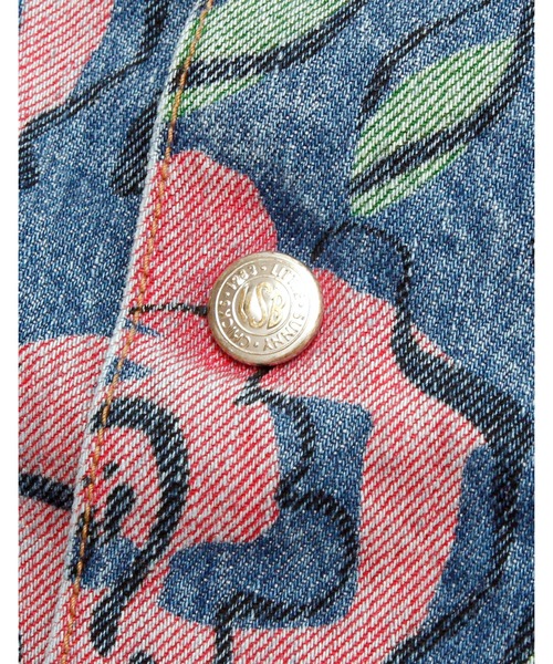 デニムジャケット gジャン ogura akane x little sunny bite Floral print denim jacketの画像