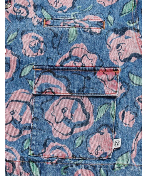 デニムジャケット gジャン ogura akane x little sunny bite Floral print denim jacketの画像