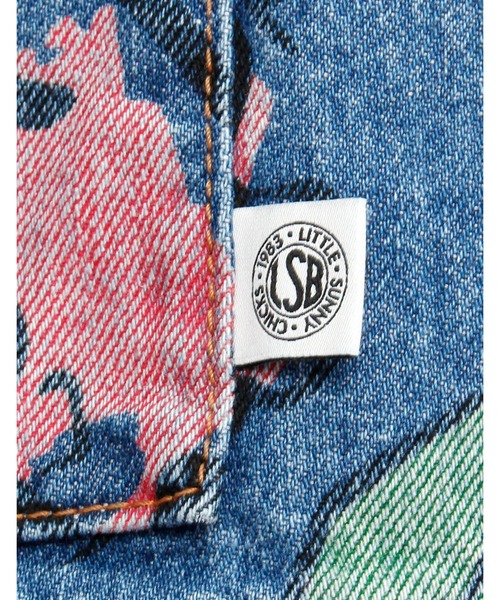 デニムジャケット gジャン ogura akane x little sunny bite Floral print denim jacketの画像