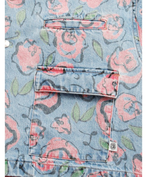 デニムジャケット gジャン ogura akane x little sunny bite Floral print denim jacketの画像