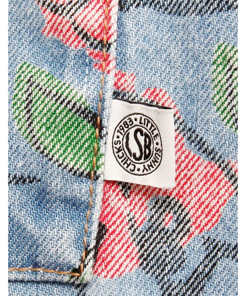 デニムジャケット gジャン ogura akane x little sunny bite Floral print denim jacketの画像
