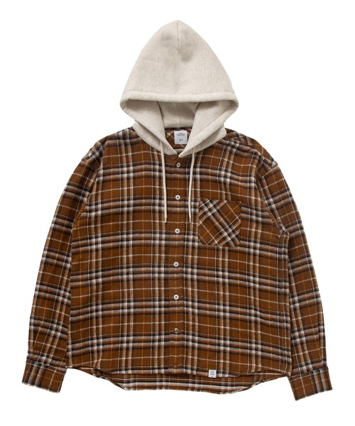 シャツ ブラウス L/S FLANNEL HOODED SHIRT ”GUMMO L/S FLANNEL HOODED SHIRT BEDWIN THE HEARTBREAKERS，ベドウィン アンド