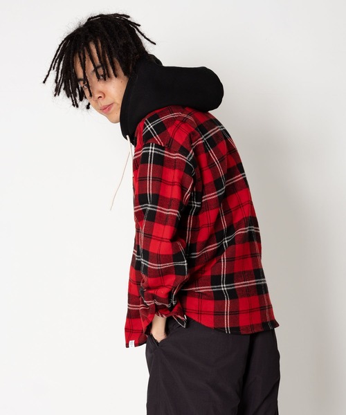 シャツ ブラウス L/S FLANNEL HOODED SHIRT ”GUMMO L/S FLANNEL HOODED SHIRT BEDWIN THE HEARTBREAKERS，ベドウィン アンド