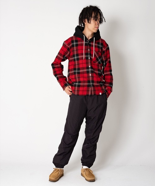 シャツ ブラウス L/S FLANNEL HOODED SHIRT ”GUMMO L/S FLANNEL HOODED SHIRT BEDWIN THE HEARTBREAKERS，ベドウィン アンド