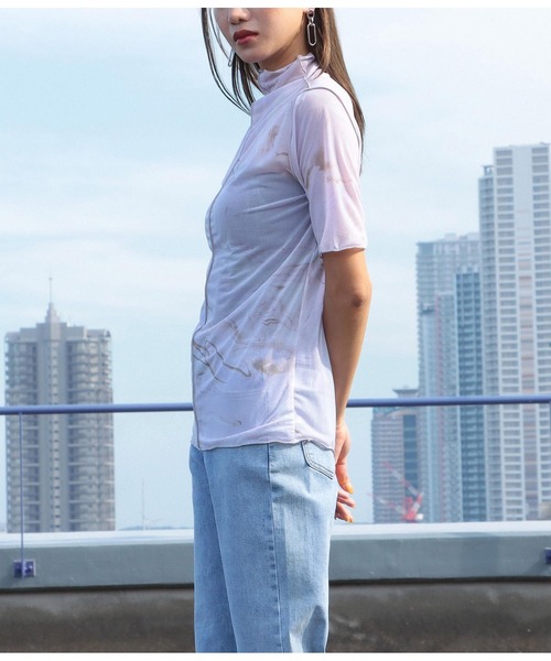 Settimissimo（セッティミッシモ） tシャツ マーブル柄アウトシーム 