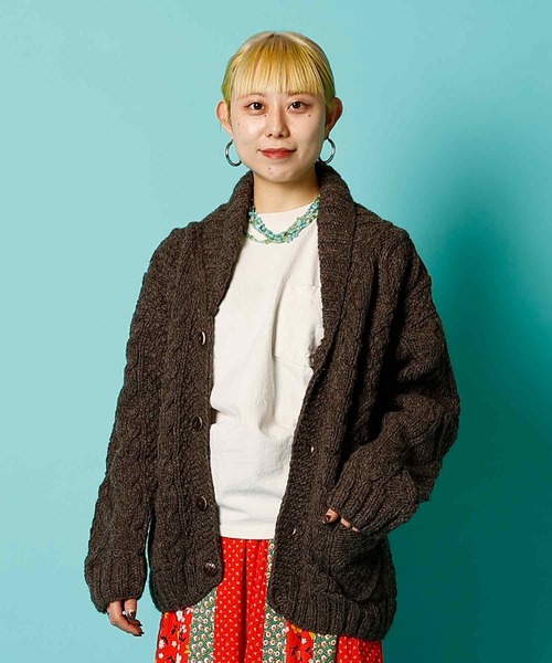 カーディガン ARTESANIA「アルテサニア」- SHAWL CARDIGAN / ショールカーディガン レディース メンズ