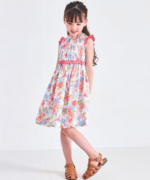 CHOPIN ワンピース ボタニカルプリントワンピース キッズ 子供服
