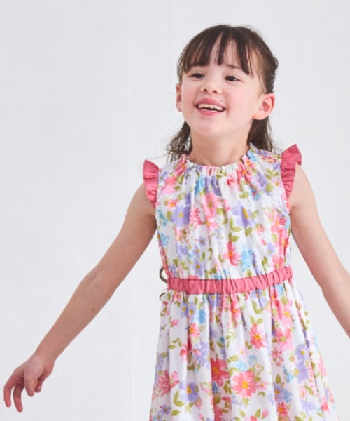 CHOPIN ワンピース ボタニカルプリントワンピース キッズ 子供服