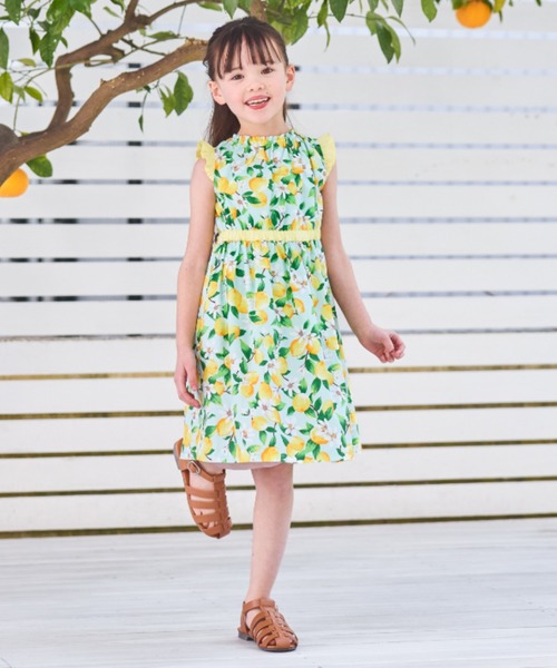 CHOPIN ワンピース ボタニカルプリントワンピース キッズ 子供服