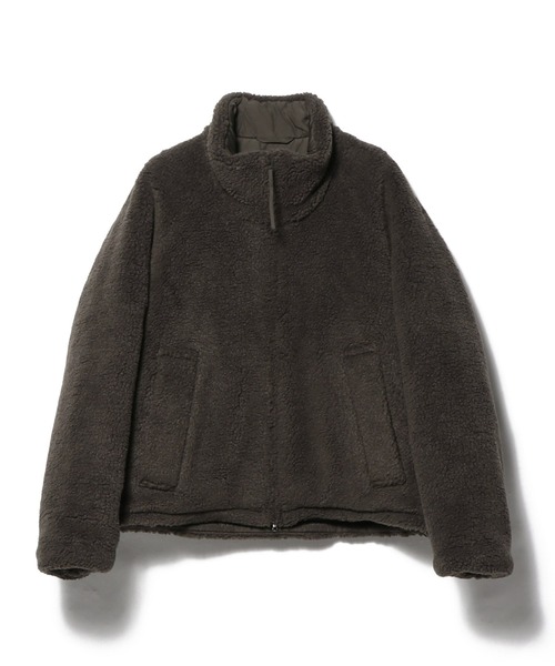 パデッド ショートブルゾン M〜2XL ストリート ショートボリューム撥水スタンドネックドロストパテッドブルゾン