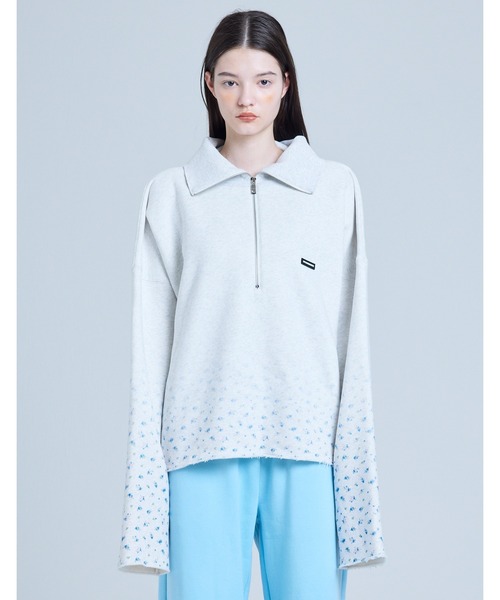 トレーナー スウェット 「8」「it」「Little sunny bite」original flower print sweat crew レディー Little sunny bite トレーナー スウェット 「8」「it」「Little