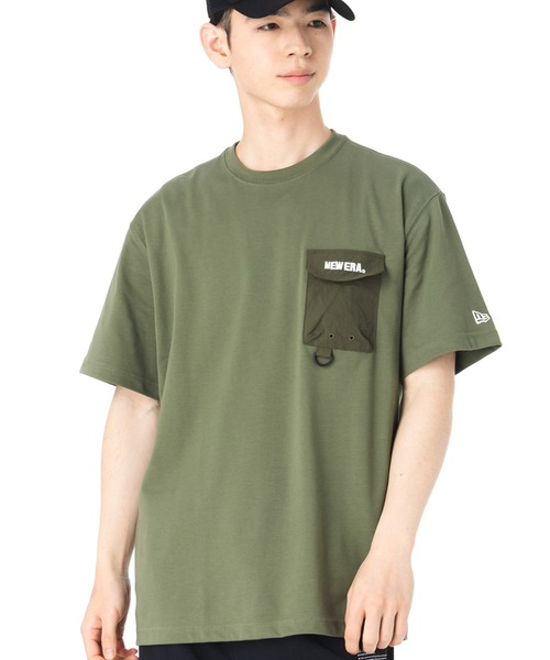 NEW ERA tシャツ ニューエラ 韓国企画 半袖Tシャツ ポケット