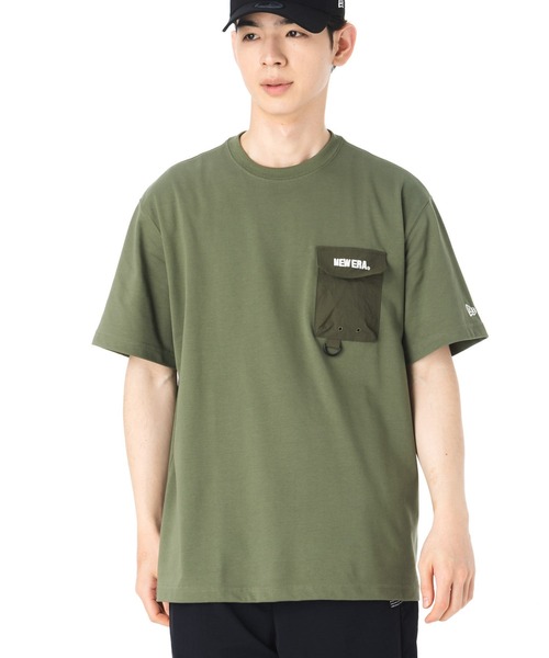 NEW ERA tシャツ ニューエラ 韓国企画 半袖Tシャツ ポケット