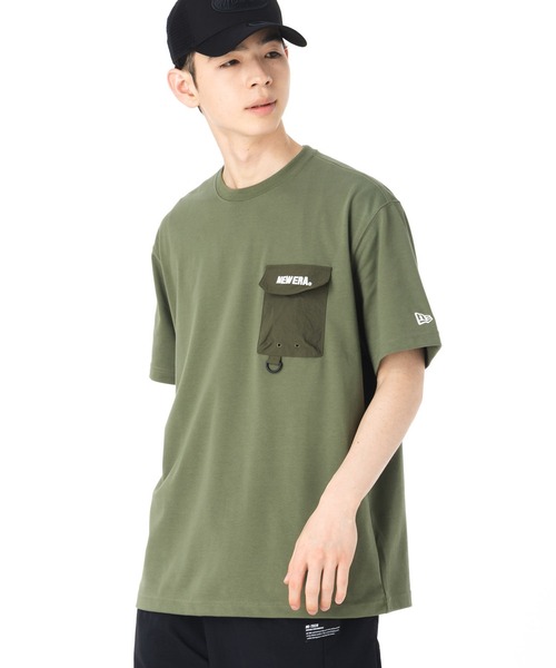 NEW ERA tシャツ ニューエラ 韓国企画 半袖Tシャツ ポケット