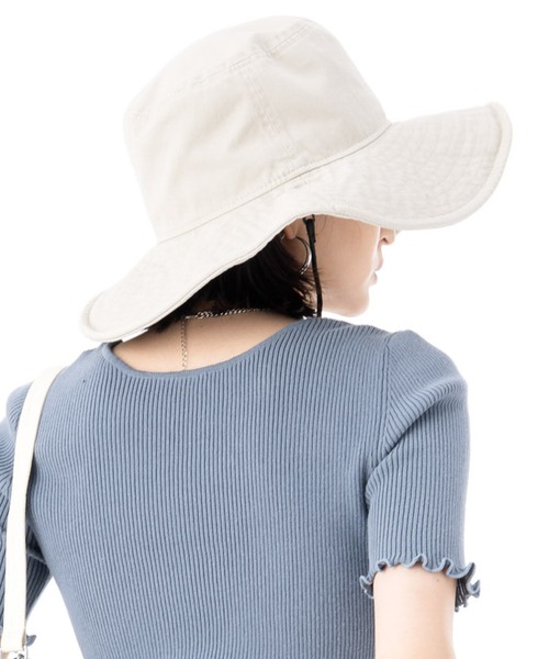ニューエラハット つば広 UVケア ONSPOTZ別注 NEW ERA 帽子 ハット ニューエラハット つば広 UVケア ONSPOTZ
