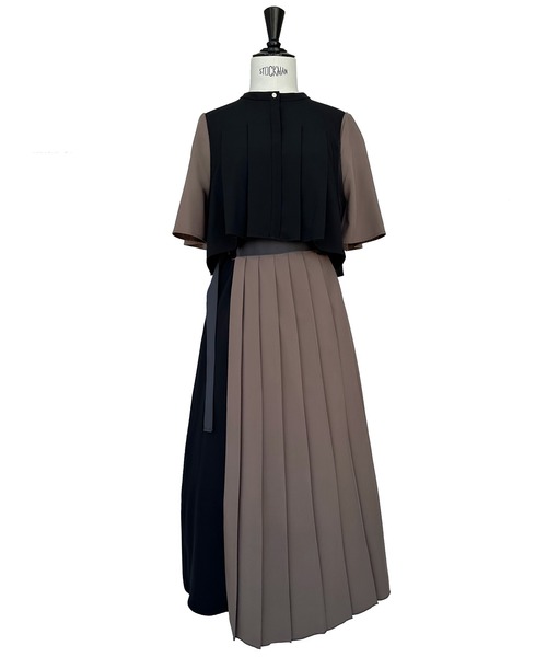 RUIRUE BOUTIQUE（ルイルエブティック） ワンピース 洗えるバイカラー