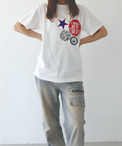 Lewis Furey Tシャツとバッジセット UNIT CHEST tシャツ 「UNIT CHEST」unique unisex T-shirt OIF