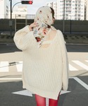 ニット セーター 「forksy.」バックシャ...の詳細画像4