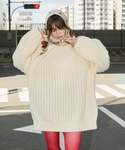 ニット セーター 「forksy.」バックシャ...の詳細画像1