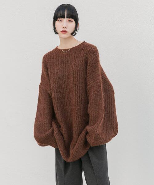 KBF（ケービーエフ） ワンピース ボリュームニットミニワンピース