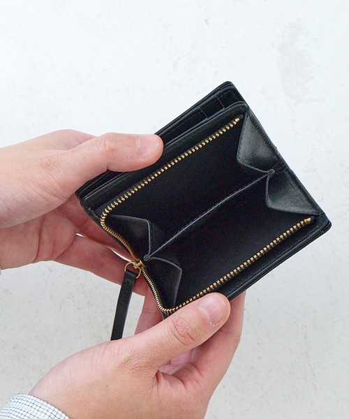 A_W 財布 折財布 二つ折り フルグレインレザー メンズ
