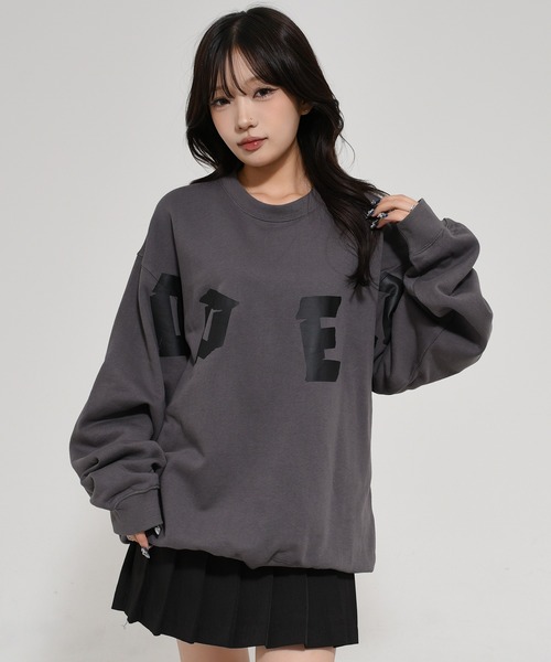 トレーナー スウェット 「OY/オーワイ」 U-SHAPED LARGE LOGO MTM /U-SHAPED ラージロゴ スウェット レディース メ