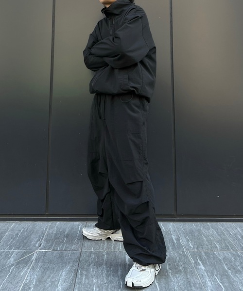 ato アトウ 18SS ジップアップ ナイロン ブルゾン シャツ