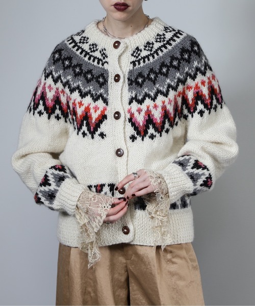 カーディガン Sparkling Bijou Knit Cardigan/キラキラビジュー