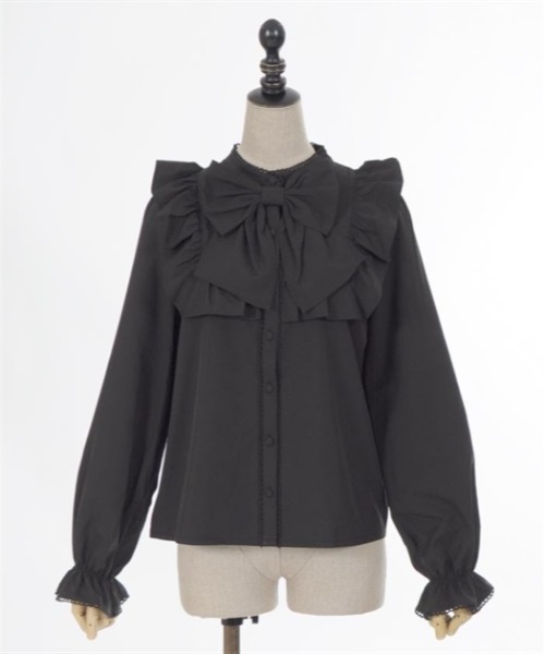 ブラウス シャツ ビッグリボンブラウス レディース axes femme POETIQUE ブラウス シャツ ビッグリボンブラウス