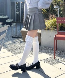 FOREVER21 スカート 「2024FW」ダブルベルトフェイクレザーミニ