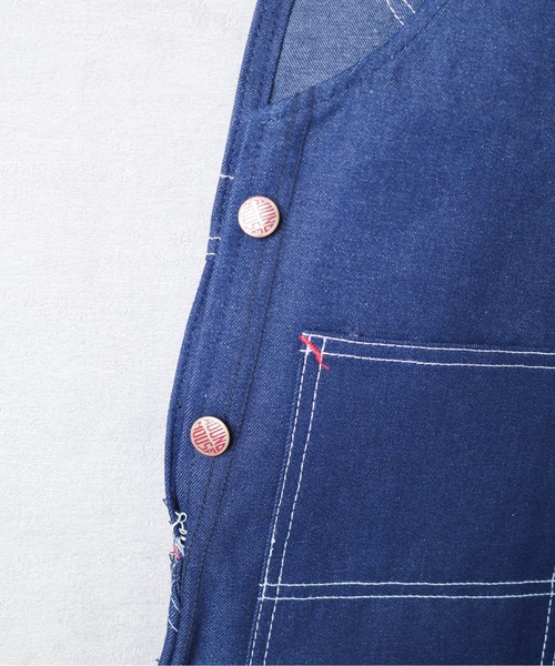 オーバーオール サロペット 「T5」「ROUND HOUSE」MADE IN USA CLASSIC BLUE DENIM BIB OVERALLS_15