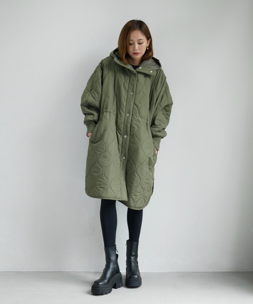 ジャケット・アウター My Shawty quilt hoodie coat My shawty（マイシャウティー） ダウンコート ダウンジャケット quilt