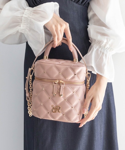 RANDA ハート型ショルダーバッグ ピンク ランダ RANDA 2WAY キルティングハートバッグ （PINK