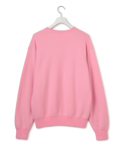 ADAM ET ROPE◆25SS/COTOTN WOOL FLEECE/WLP/ニット・セーター(厚手)/M/ウール/PNK/無地 ADAM ET ROPE' ニット セーター 「WLP(ダブルエルピー)」 COTOTN