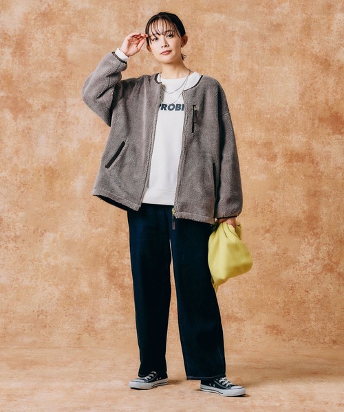 GLOBAL WORK トレーナー スウェット 乾きやすい裏起毛プリント/115468