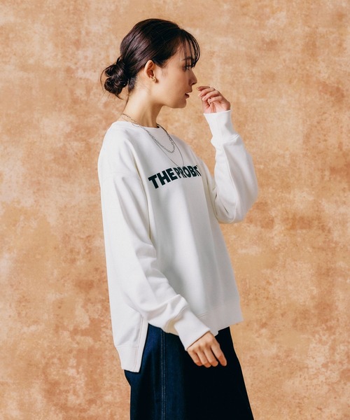 GLOBAL WORK トレーナー スウェット 乾きやすい裏起毛プリント/115468