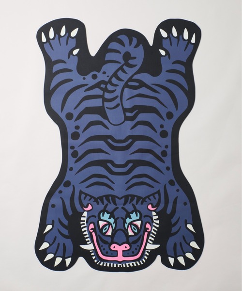 CALIFORNIA OUTFITTERS ラグ ラグマット 3-11A15 タイガーモチーフ CALIFORNIA OUTFITTERS ラグ ラグマット 3-11A15 タイガーモチーフ