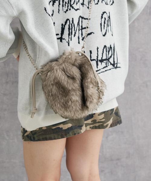 ショルダーバッグ バッグ WEGO/ファー巾着チェーンショルダー レディース | WEGO | 03
