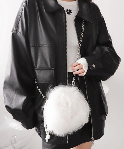 ショルダーバッグ バッグ WEGO/ファー巾着チェーンショルダー レディース | WEGO | 01