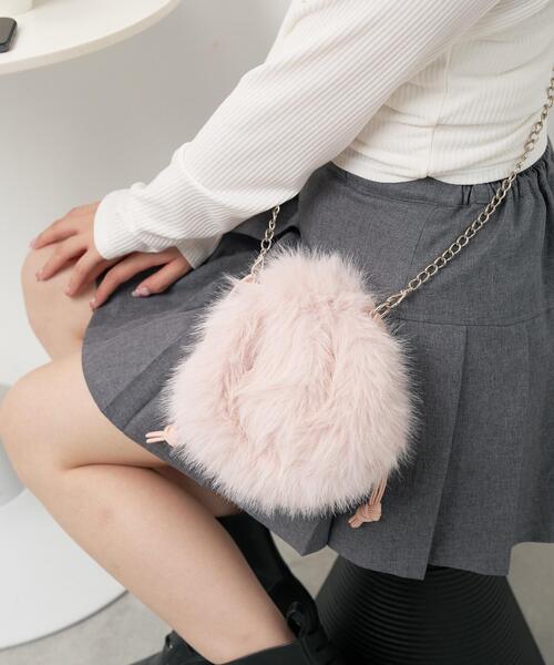 WEGO（ウィゴー） ショルダーバッグ バッグ WEGO/ファー巾着チェーン