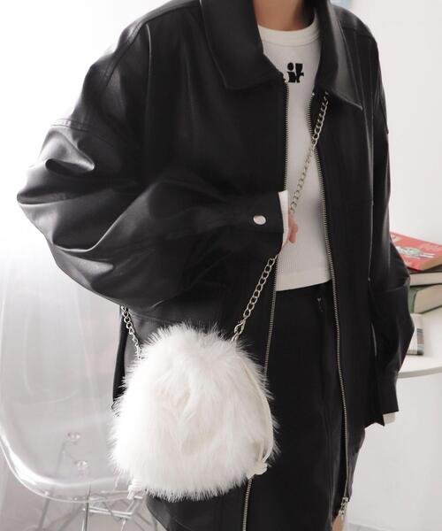 ショルダーバッグ バッグ WEGO/ファー巾着チェーンショルダー レディース | WEGO | 10
