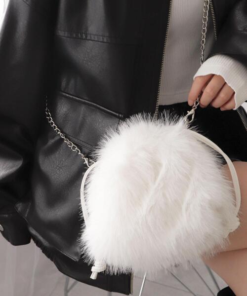ショルダーバッグ バッグ WEGO/ファー巾着チェーンショルダー レディース | WEGO | 06