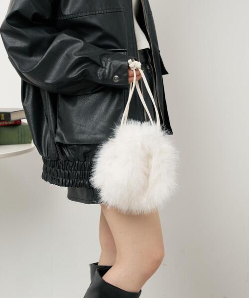 ショルダーバッグ バッグ WEGO/ファー巾着チェーンショルダー レディース | WEGO | 08