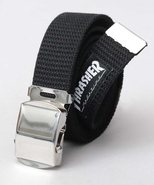 THRASHER（スラッシャー） ベルト 日本製 ネームタグ ガチャベルト