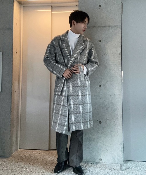 UNGRIDローブガウン グレンチェック UNGRIDローブガウン グレンチェック Glen check グレンチェック