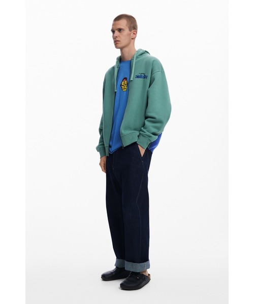 Desigual（デシグアル） トレーナー スウェット HULK グラフィック ZIP