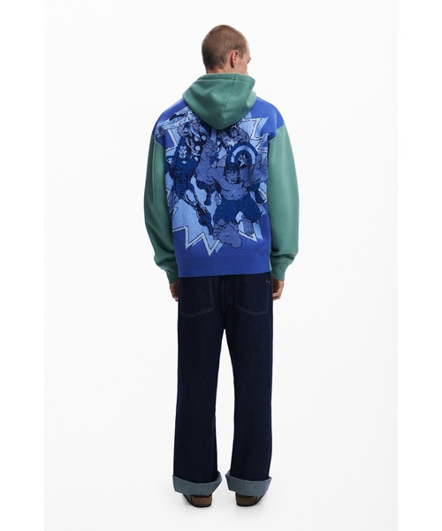 Desigual パーカー Desigual（デシグアル） トレーナー スウェット HULK グラフィック ZIP