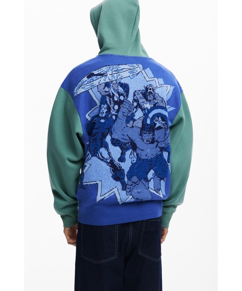 Desigual パーカー Desigual（デシグアル） トレーナー スウェット HULK グラフィック ZIP