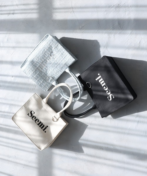 Seemi.by NICE CLAUP トートバッグ 「Seemi.」ロゴトートバッグ 
