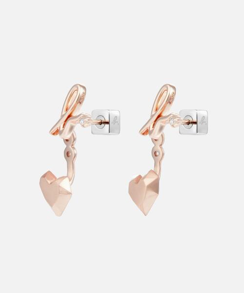 agnes b.■レディース\"Carving of love\"ハートピアス/送料込 agnes b. ピアス H925 ハート スタッズ ”Carving of love